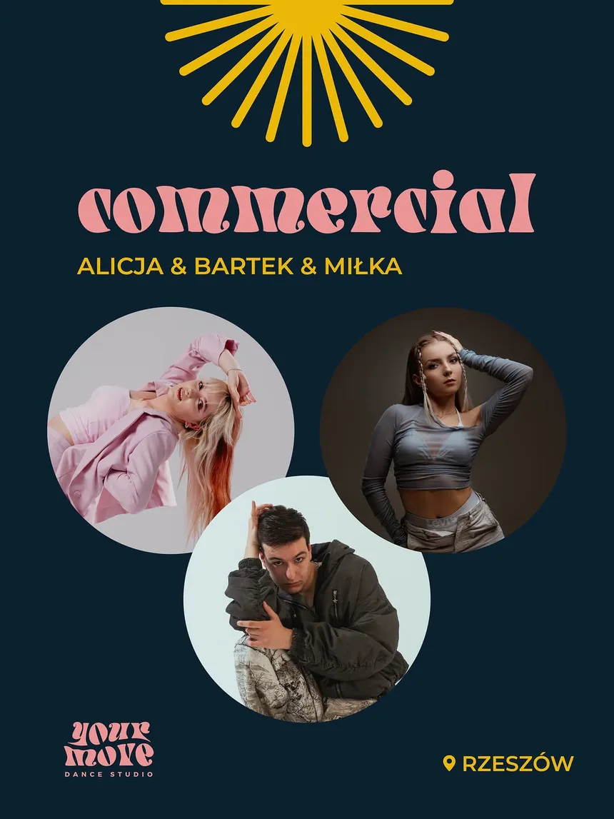 Commercial w Your Move Dance Studio Rzeszów — nowy sezon 2026/2027, cztery poziomy